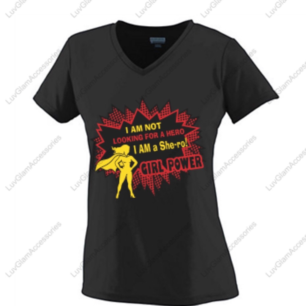 Ladies short sleeve VNeck T-shirt